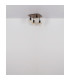 Barry I Shade Cluster Ceiling Light Matt Black Amber Glass Shade 4x E27-8