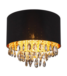 Coletta Cylindrical Ceiling Light Matt Black 1x E27-1