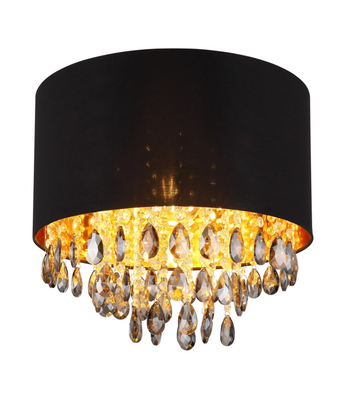 Coletta Cylindrical Ceiling Light Matt Black 1x E27-1