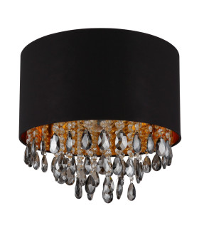 Coletta Cylindrical Ceiling Light Matt Black 1x E27-2