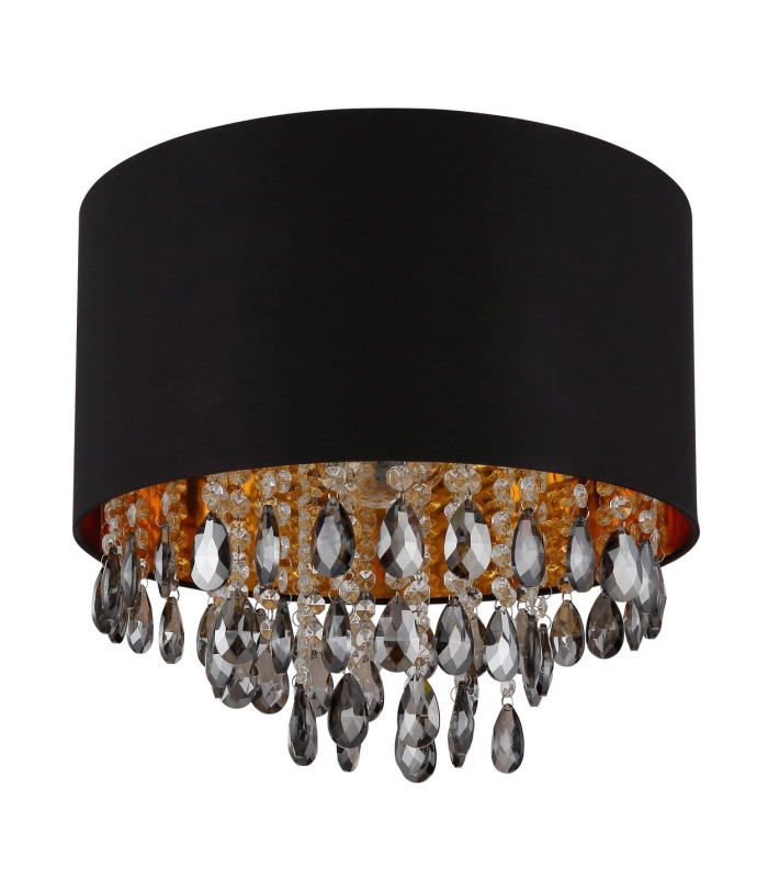 Coletta Cylindrical Ceiling Light Matt Black 1x E27-2