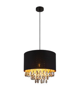 Coletta Pendant Ceiling Light Matt Black 1x E27-1