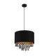 Coletta Pendant Ceiling Light Matt Black 1x E27-2
