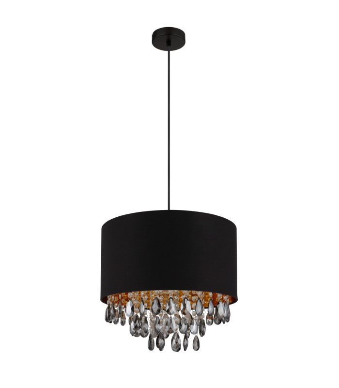 Coletta Pendant Ceiling Light Matt Black 1x E27-2