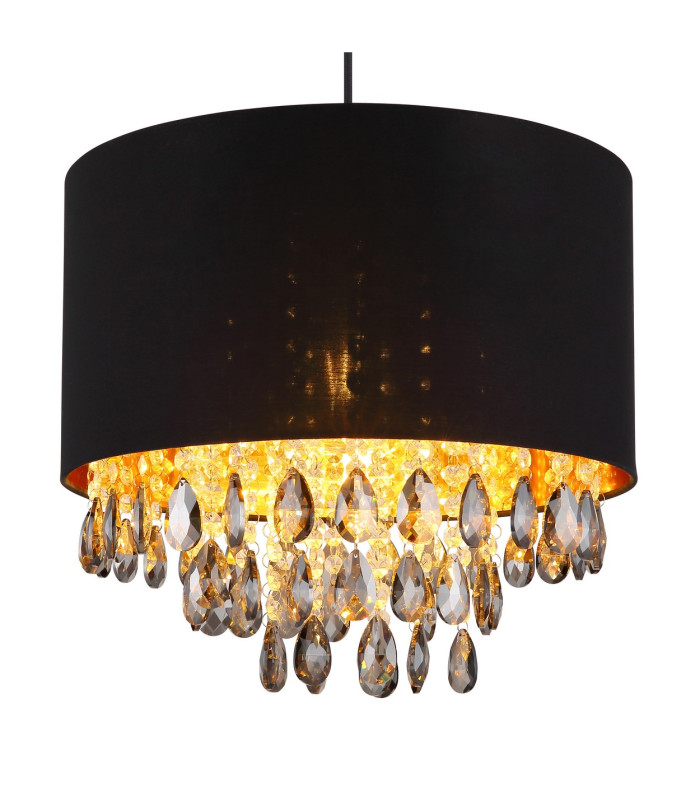 Coletta Pendant Ceiling Light Matt Black 1x E27-3
