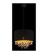 Coletta Pendant Ceiling Light Matt Black 1x E27-4