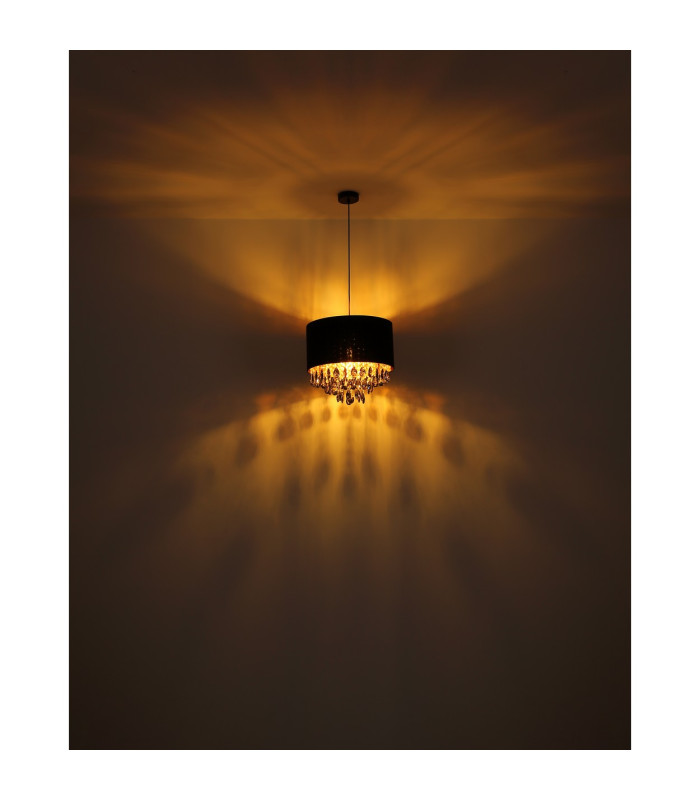 Coletta Pendant Ceiling Light Matt Black 1x E27-5
