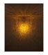 Salvy Dome Pendant Ceiling Light Matt Black Amber Glass Shade 1x E27-5