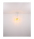 Salvy Dome Pendant Ceiling Light Matt Black Amber Glass Shade 1x E27-6