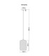 Jefrey Slim Pendant Ceiling Light Matt Black Amber Glass Shade 1x E27-6