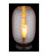 Jefrey Bedside Table Lamp Matt Black Amber Glass Shade 1x E27-3