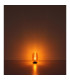 Jefrey Bedside Table Lamp Matt Black Amber Glass Shade 1x E27-5