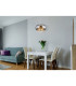 Kalla 44cm Pendant Ceiling Light Chrome Glass Shade 5x E14-5