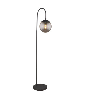 Blama Glass Floor Lamp Matt Black Glass Shade 1x E27-1