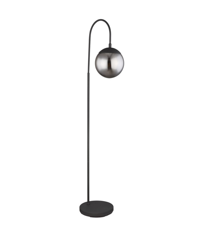 Blama Glass Floor Lamp Matt Black Glass Shade 1x E27-2