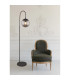 Blama Glass Floor Lamp Matt Black Glass Shade 1x E27-5