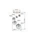 Varus Cluster Pendant Ceiling Light Nickel Matt Transparent Glass Shade 3x E27-11