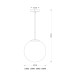 Varus 25cm Globe Pendant Ceiling Light Nickel Matt Transparent Glass Shade 1x E27-10