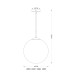 Varus 30cm Globe Pendant Ceiling Light Nickel Matt Transparent Glass Shade 1x E27-10
