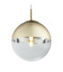 Varus 25cm Globe Pendant Ceiling Light Gold Colors Transparent Glass Shade 1x E27-3