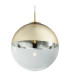 Varus 33cm Globe Pendant Ceiling Light Gold Colors Transparent Glass Shade 1x E27-3