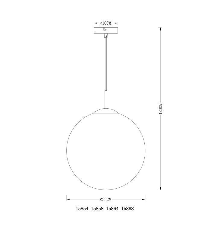 Varus 33cm Globe Pendant Ceiling Light Gold Colors Transparent Glass Shade 1x E27-7