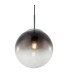 Varus 20cm Globe Pendant Ceiling Light Chrome Glass Shade 1x E27-4