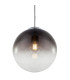 Varus 30cm Globe Pendant Ceiling Light Chrome Glass Shade 1x E27-4