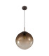 Varus Globe Pendant Ceiling Light Brown Amber Glass Shade 1x E27-2