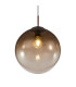 Varus Globe Pendant Ceiling Light Brown Amber Glass Shade 1x E27-3