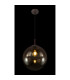 Varus Globe Pendant Ceiling Light Brown Amber Glass Shade 1x E27-4