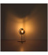 Porry Globe Table Lamp Matt Black Smoke Glass Shade 1x E14-5