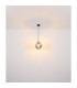 Samos Globe Pendant Ceiling Light Matt Black Smoke Glass Shade 1x E27-5