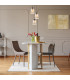 Hendry Cluster Pendant Ceiling Light Matt Black Smoke Glass Shade 3x E27-4