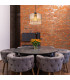 Hendry Pendant Ceiling Light Matt Black Smoke Glass Shade 1x E27-7