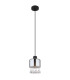 Hendry Slim Pendant Ceiling Light Matt Black Smoke Glass Shade 1x E27-2