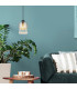 Hendry Slim Pendant Ceiling Light Matt Black Smoke Glass Shade 1x E27-7