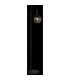 Dalton Glass Floor Lamp Matt Black Ball Smoke Glass Shade 1x E27-4