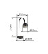 Dalton Globe Table Lamp Matt Black Ball Smoke Glass Shade 1x E27-7