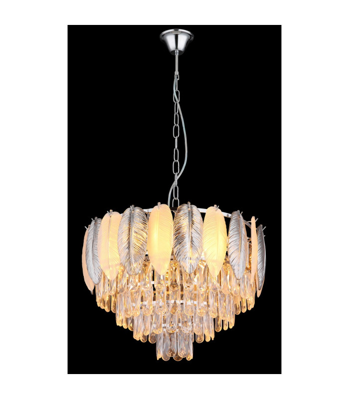 Dalton Pendant Ceiling Light Chrome 9x E14-4