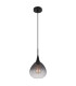 Olsen Dome Pendant Ceiling Light Matt Black Smoke Glass Shade 1x E27-2