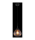 Olsen Dome Pendant Ceiling Light Matt Black Smoke Glass Shade 1x E27-4