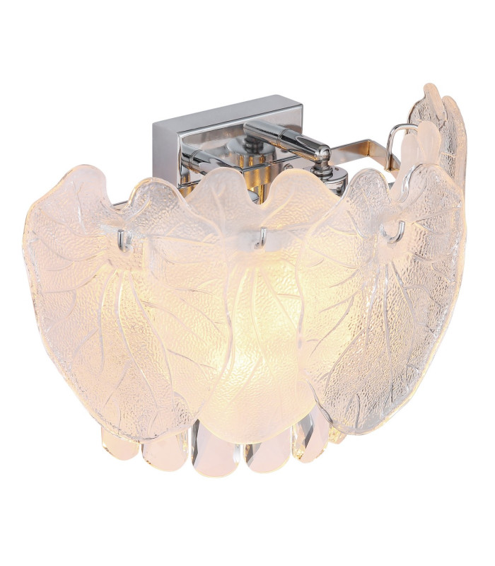 Benjamin Wall Lamp Chrome K5 Crystals Satined 2x E14-6