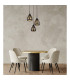 Hassan Cluster Pendant Ceiling Light Matt Black 3x E27-5