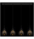 Hassan Bar Pendant Ceiling Light Matt Black 4x E27-5