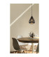 Hassan Wire Frame Pendant Ceiling Light Matt Black 1x E27-5