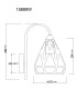 Hassan Dome Wall Lamp Matt Black 1x E27-7
