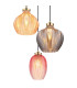 Jessica Cluster Pendant Ceiling Light Gold Colours Matt Glass Shade 3x E27-3
