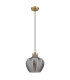 Jessica Dome Pendant Ceiling Light Gold Colours Matt Smoke Glass Shade 1x E27-2