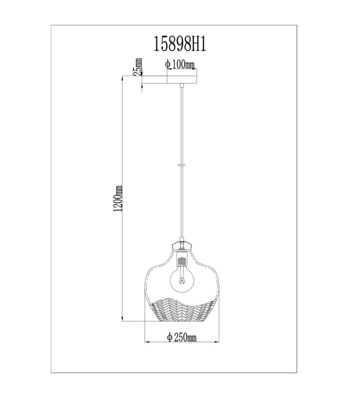 Jessica Dome Pendant Ceiling Light Gold Colours Matt Smoke Glass Shade 1x E27-6